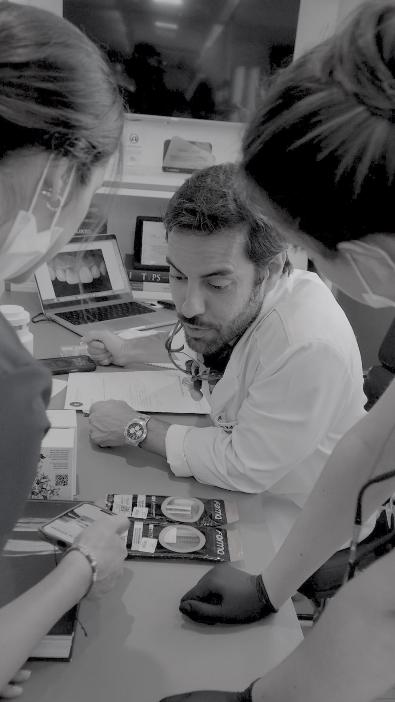 Bancada de trabalho durante a prática
